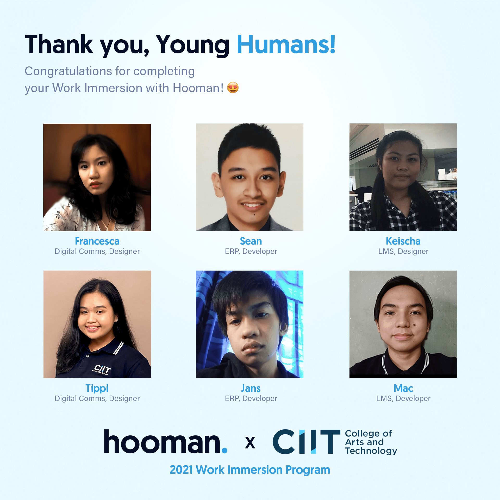 CIIT Partners with Hooman for Work Immersion 2021 1
