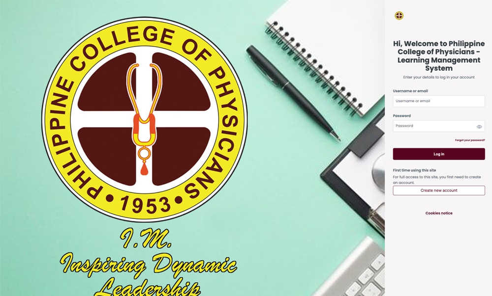 Philippine College of Physicians Custom LMS