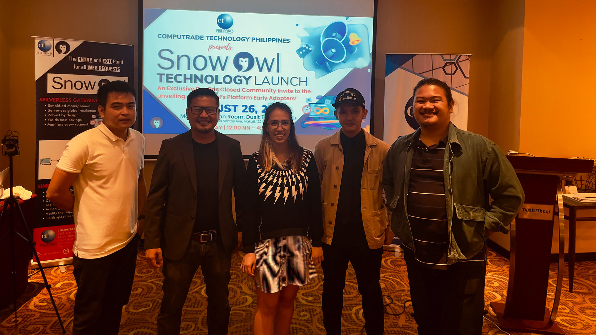 Hooman Team at CompuTrade Tech x Snowowl PH Launch